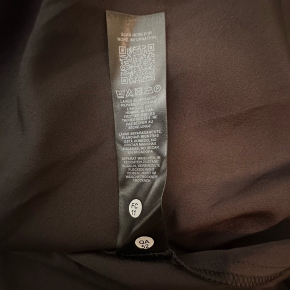 ASOS Maternity High Neck Long Sleeve Black/Gold Metallic Chiffon Mini Dress NWOT - Picture 15 of 15